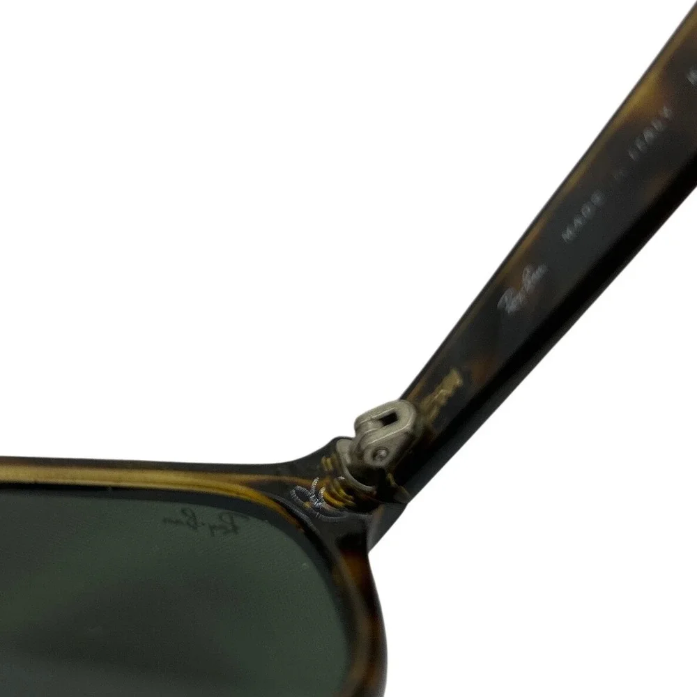 Ray-Ban New Wayfarer RB 2132 902 Tortoise Green G-15 Sunglasses 52mm‎ Italy